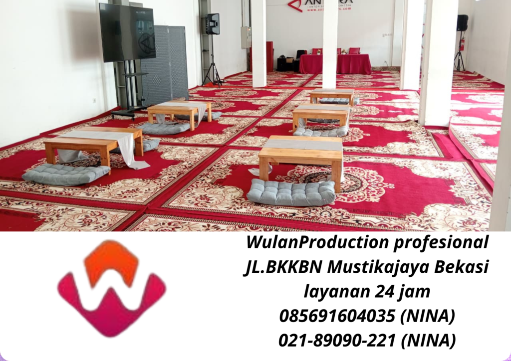 Sewa Paket Lengkap Meja Alas Duduk Dan Karpet Area PIK2 