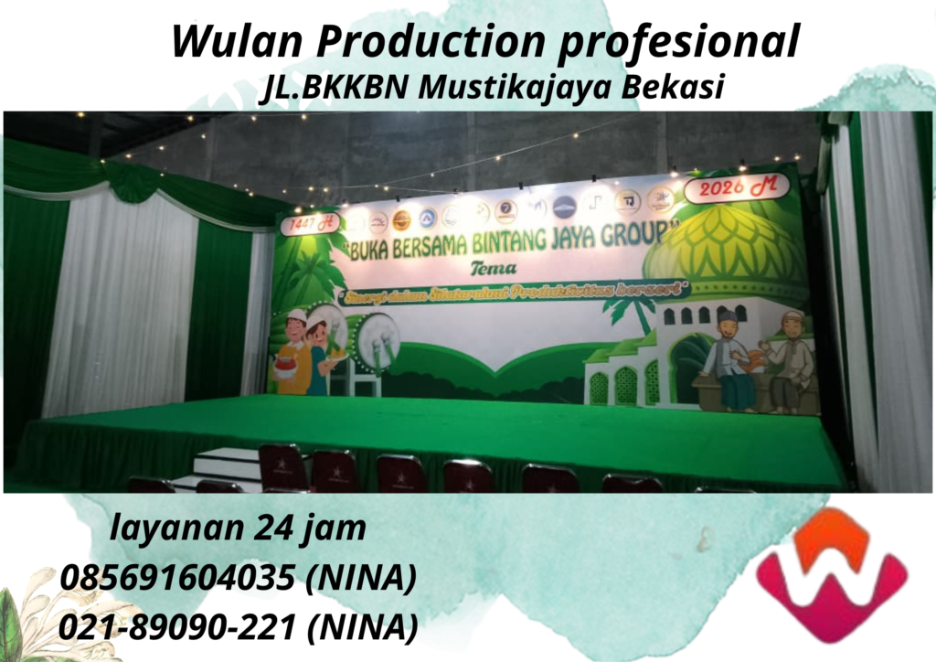 Sewa Backdrop Event Bukber Bintang Jaya Group Bekasi