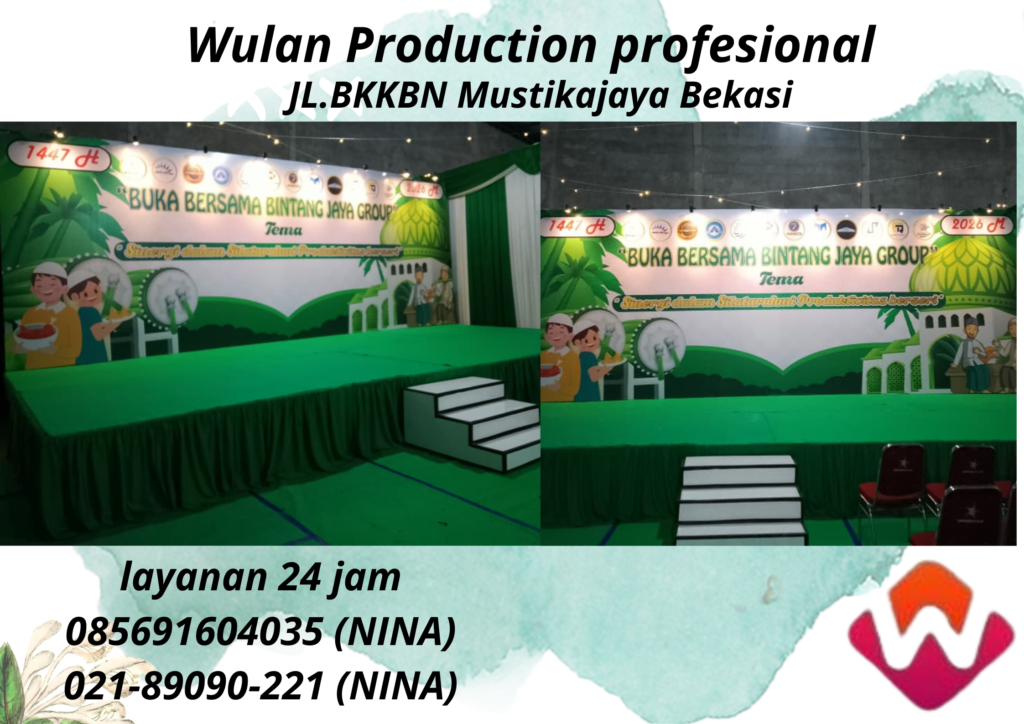 Sewa Backdrop Event Bukber Bintang Jaya Group Bekasi