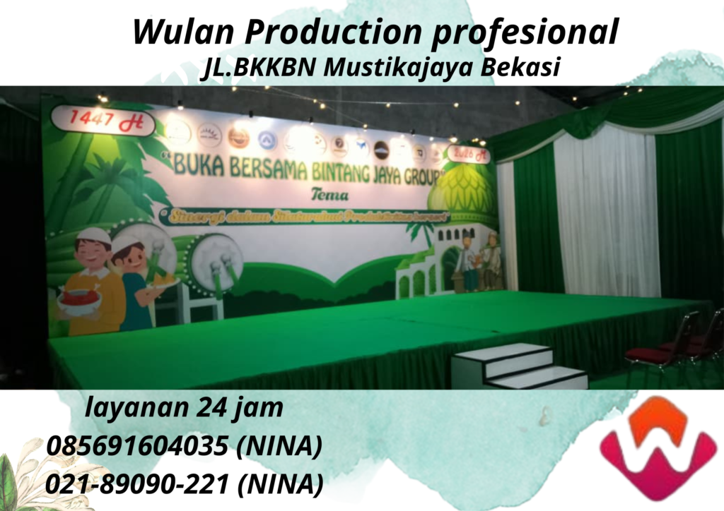 Sewa Backdrop Event Bukber Bintang Jaya Group Bekasi
