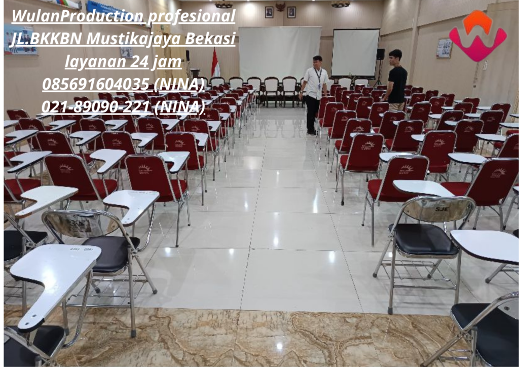 Rental Kursi Kuliah Merah Dan Hitam Area Jakarta