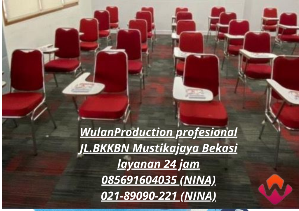 Rental Kursi Kuliah Merah Dan Hitam Area Jakarta