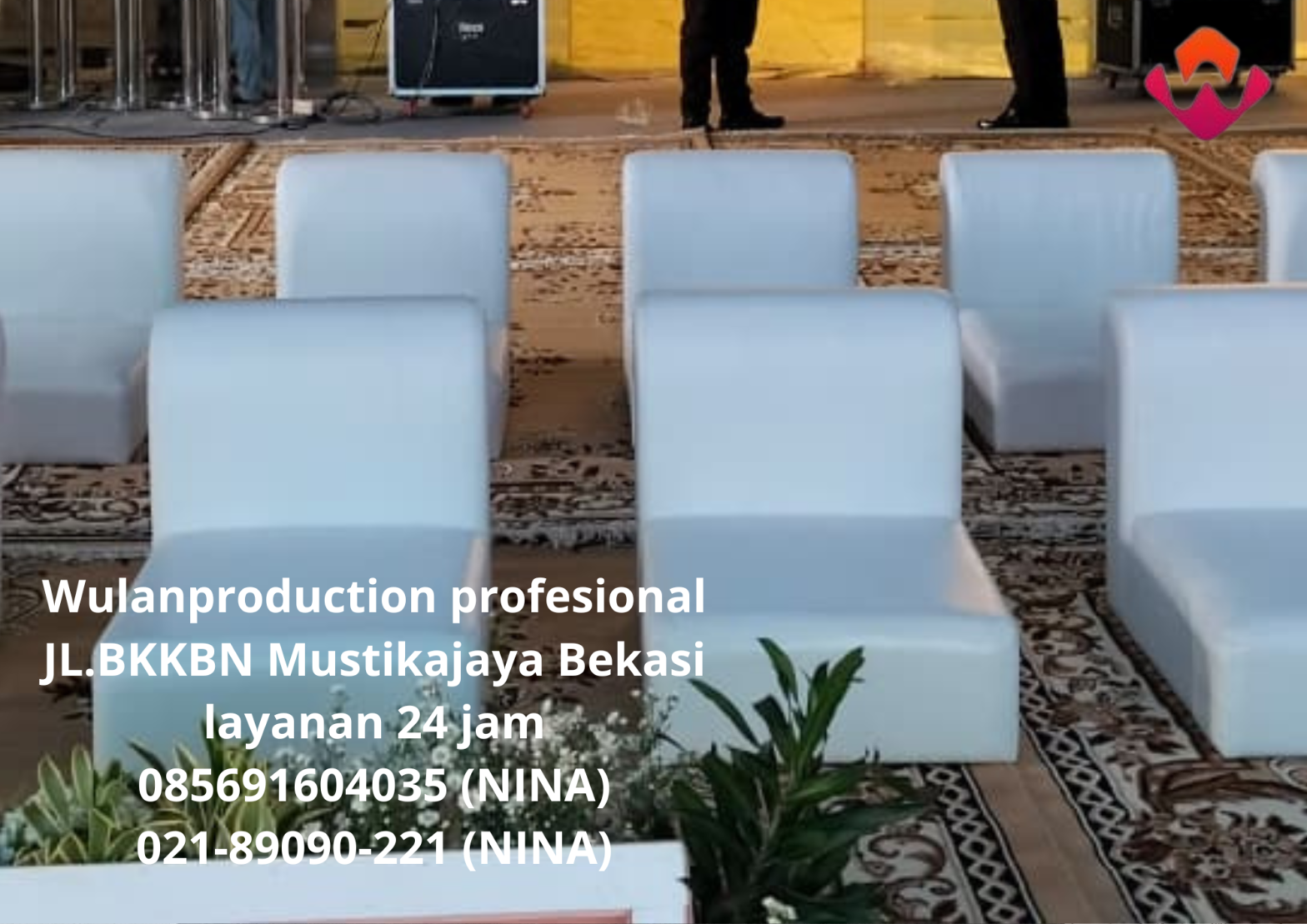 Sewa Karpet Permadani Cokelat Dan Sofa Lesehan Jakarta