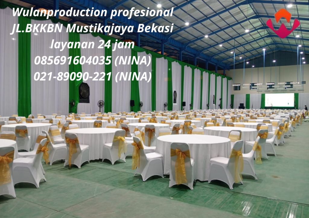 Sewa Kursi Meja Bulat Dan Tirai Filamin Area Bandung