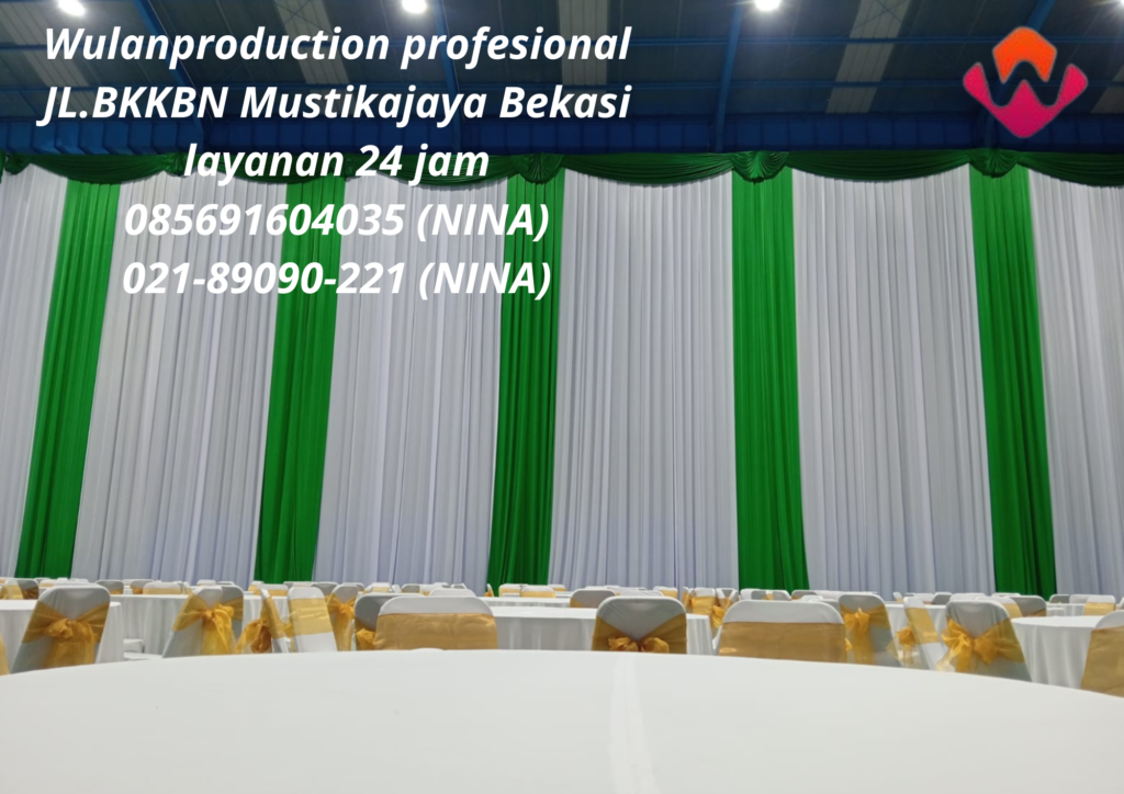 Sewa Kursi Meja Bulat Dan Tirai Filamin Area Bandung
