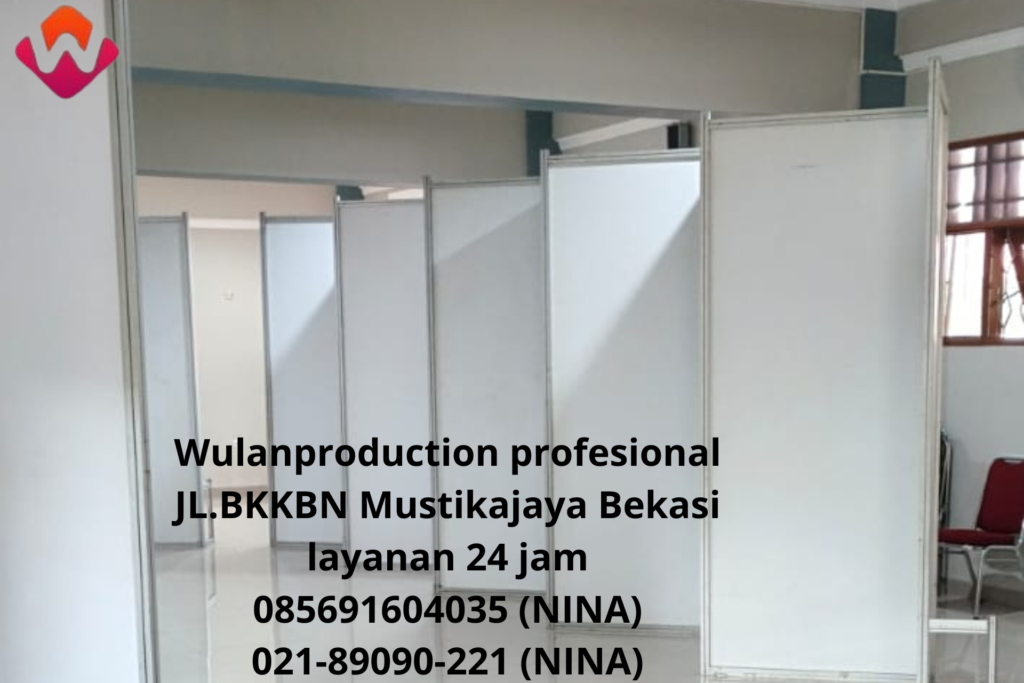 Sewa Partisi Putih Setting Zig zag Bogor