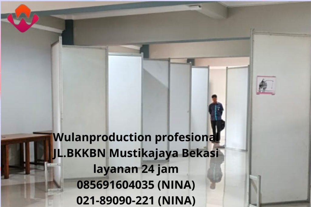 Sewa Partisi Putih Setting Zig zag Bogor