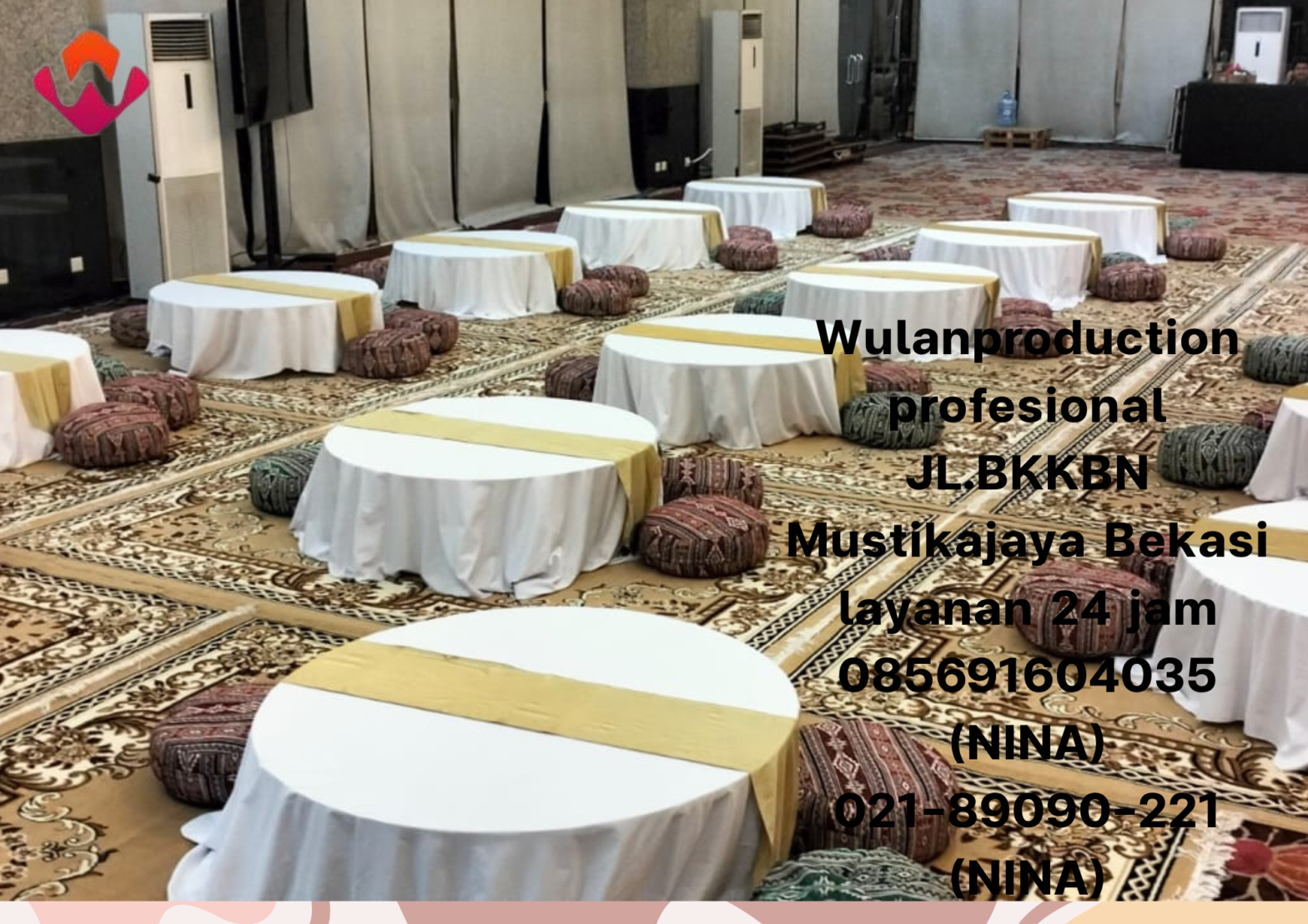 Sewa Round Table Lesehan Dan Karpet Permadani Jakarta