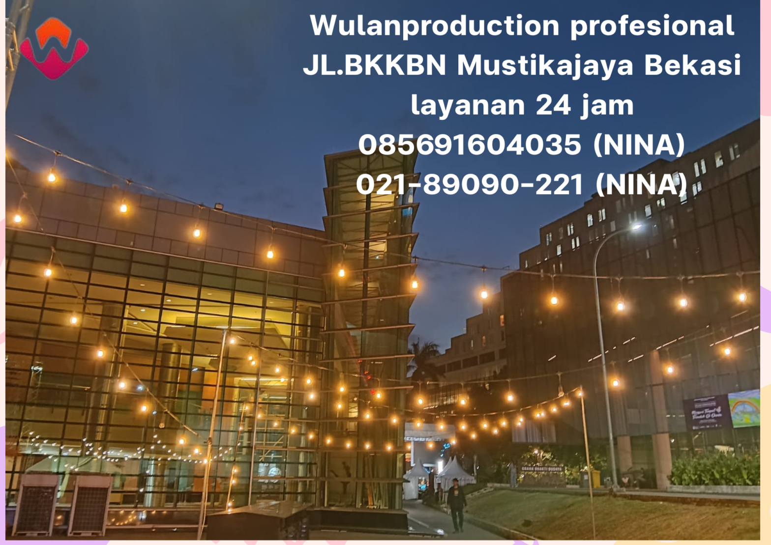 Sewa Tenda Bazar Putih Dan Lampu Taman di Bandung