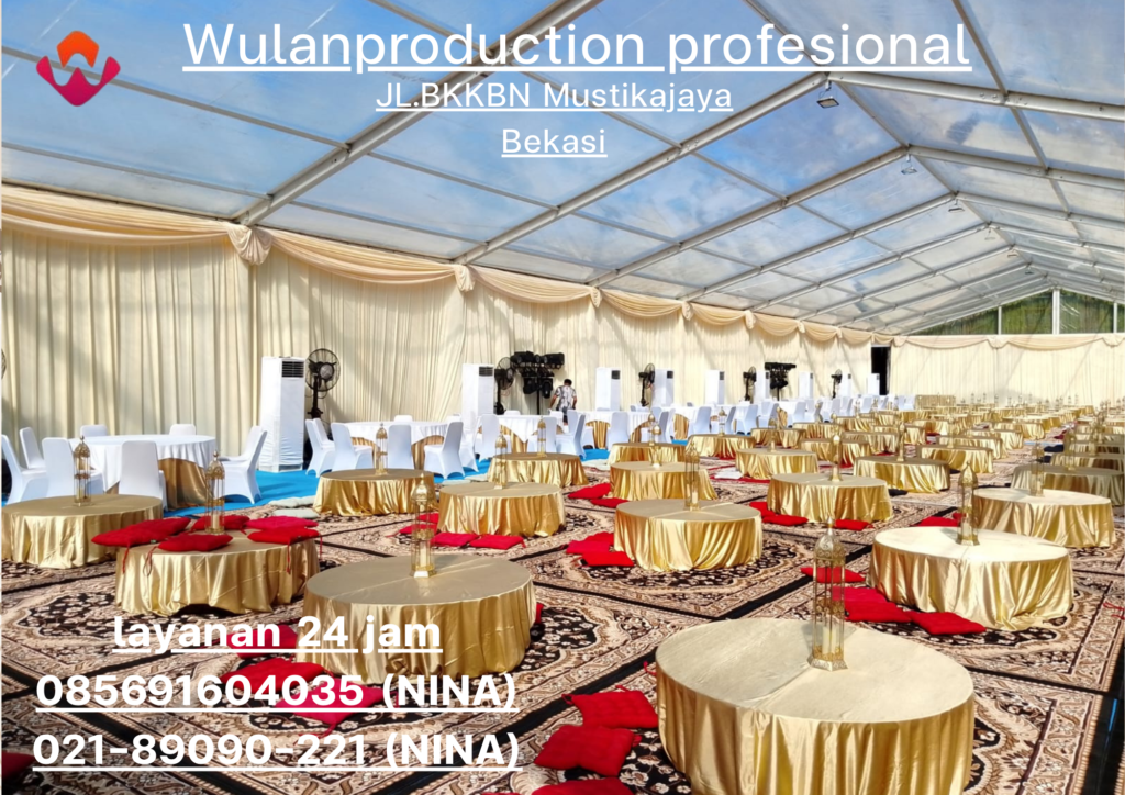 Sewa Tenda Roder Transparan Dan Set Meja Lesehan Area Bekasi