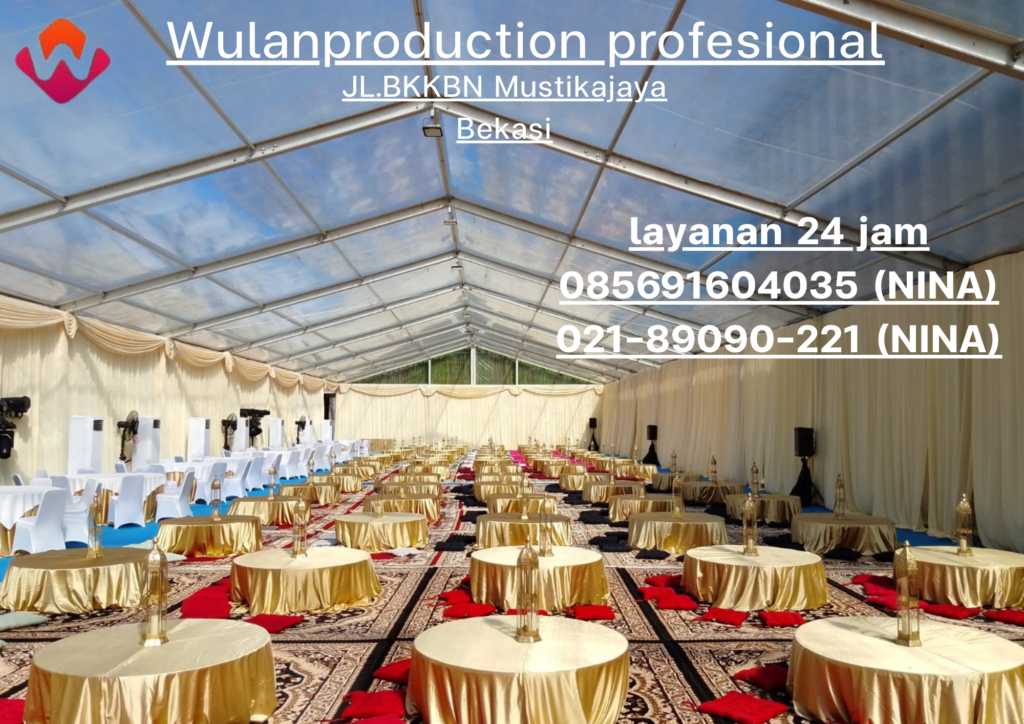 Sewa Tenda Roder Transparan Dan Set Meja Lesehan Area Bekasi