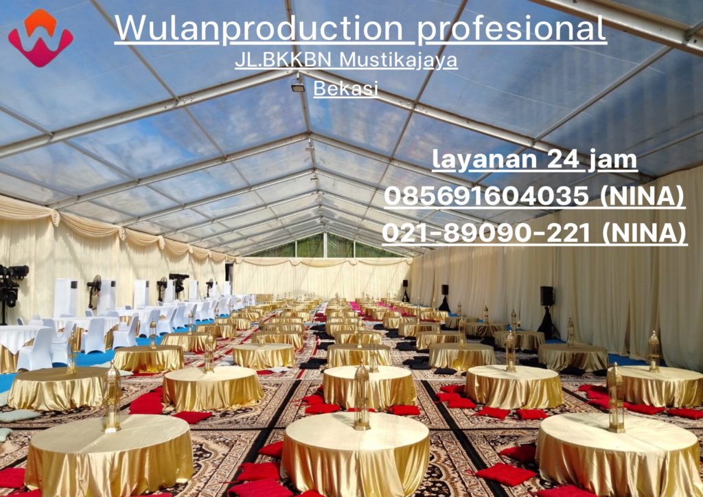 Sewa Tenda Roder Transparan Dan Set Meja Lesehan Area Bekasi