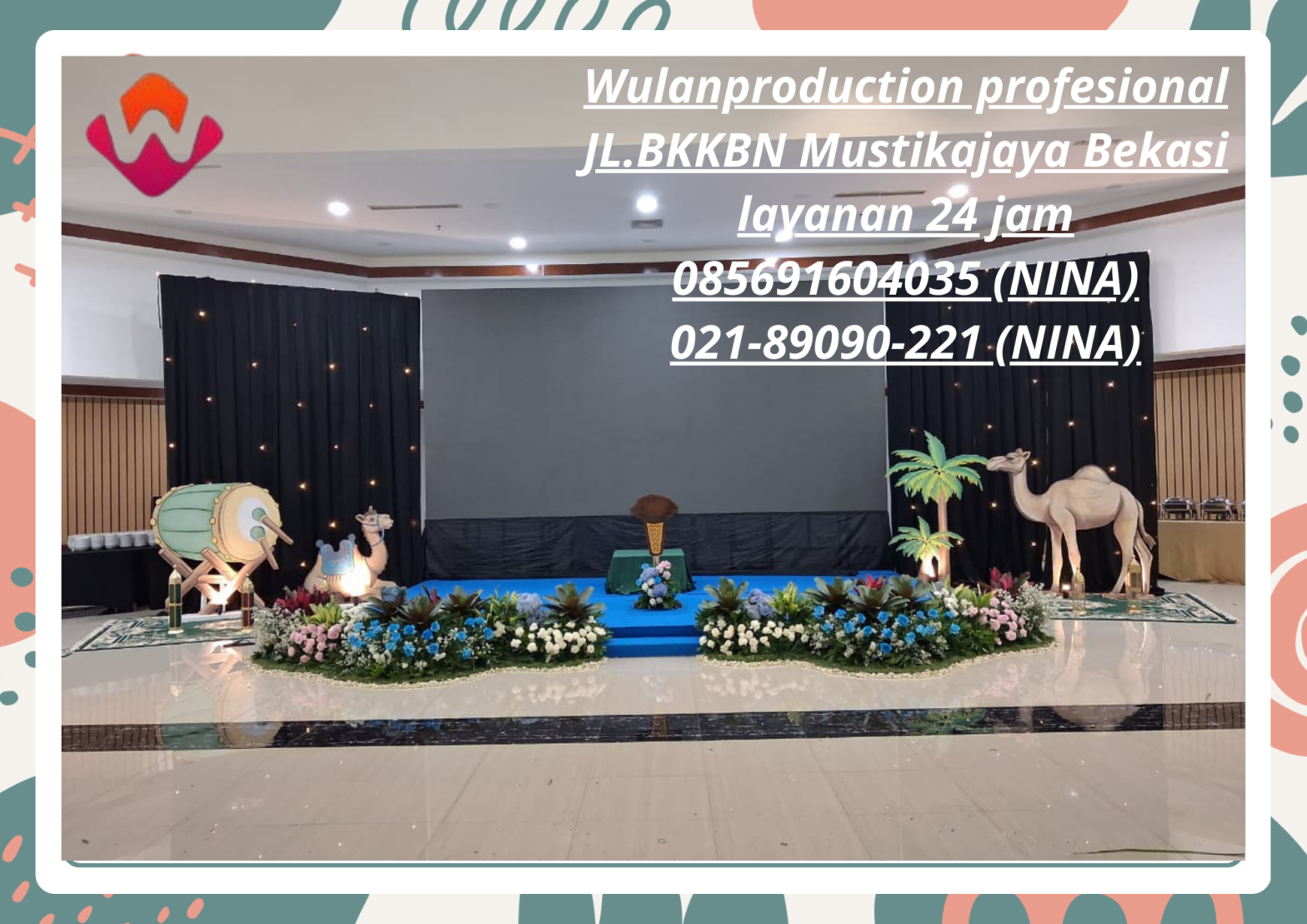 Sewa Set Panggung Lengkap Dekorasi Free Ongkir Area Jakarta