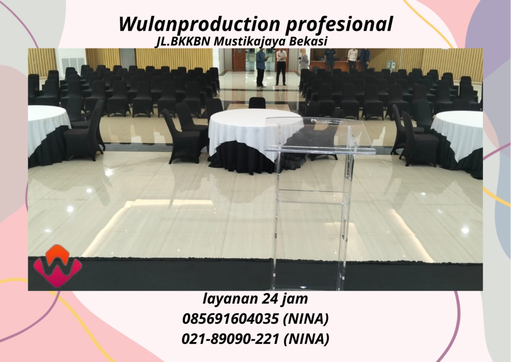 Sewa Round Table Taplak hitam Topping Putih Jakarta