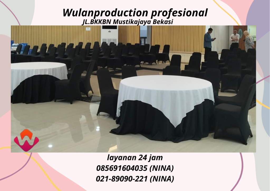 Sewa Round Table Taplak hitam Topping Putih Jakarta