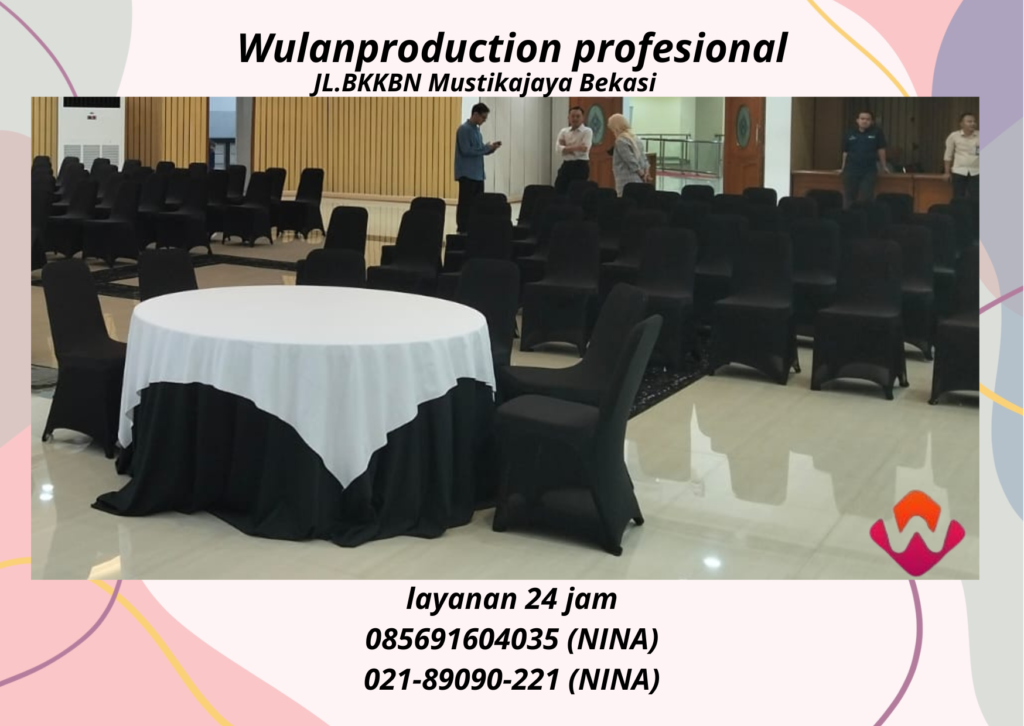 Sewa Round Table Taplak hitam Topping Putih Jakarta