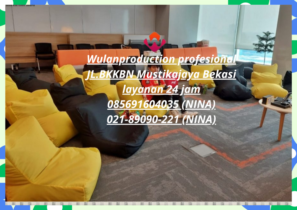 Rental Bean Bag Warna-Warni Dan Aneka Ukuran Area Depok