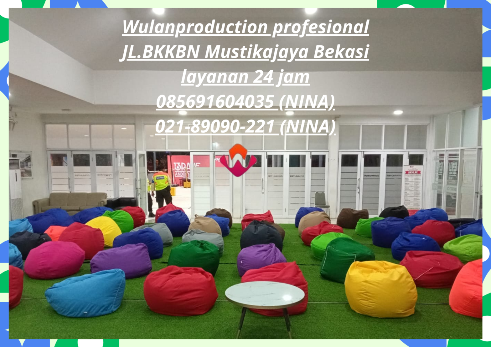 Rental Bean Bag Warna-Warni Dan Aneka Ukuran Area Depok
