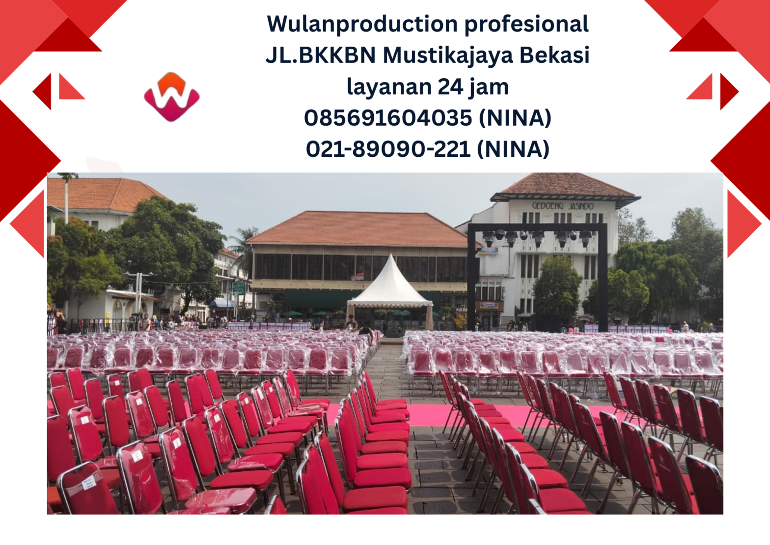 Jasa Sewa Kursi Stainles Murah Untuk Event Kota Tua Jakarta