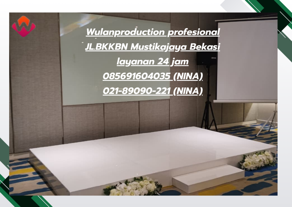 Jasa Sewa Panggung kotak Melamin Putih Jakarta 