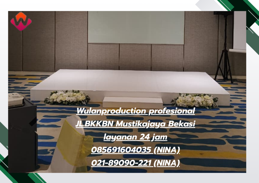 Jasa Sewa Panggung kotak Melamin Putih Jakarta 