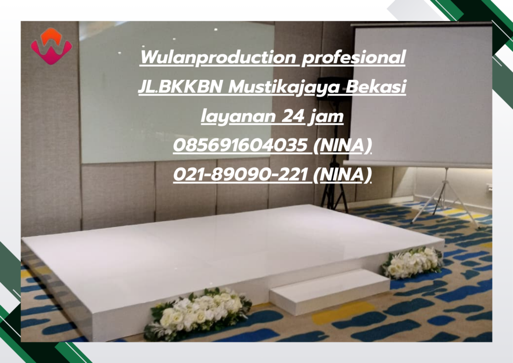 Jasa Sewa Panggung kotak Melamin Putih Jakarta 