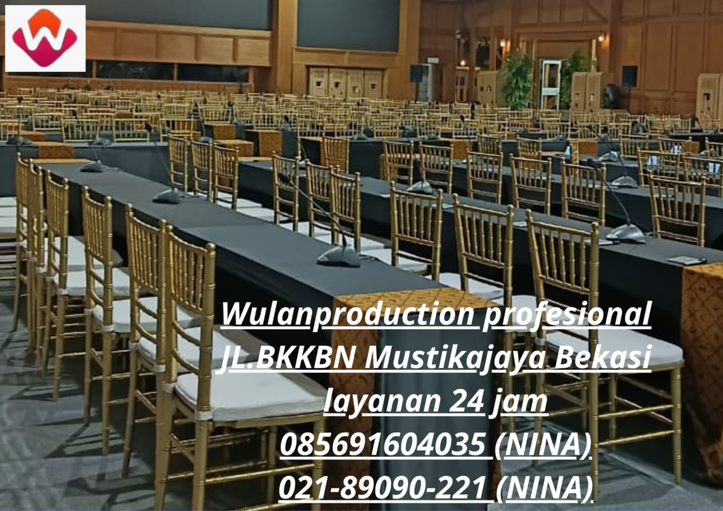 Rental Meja Ibm Dan Kursi Vip Tiffany Gold Event Istana Merdeka
