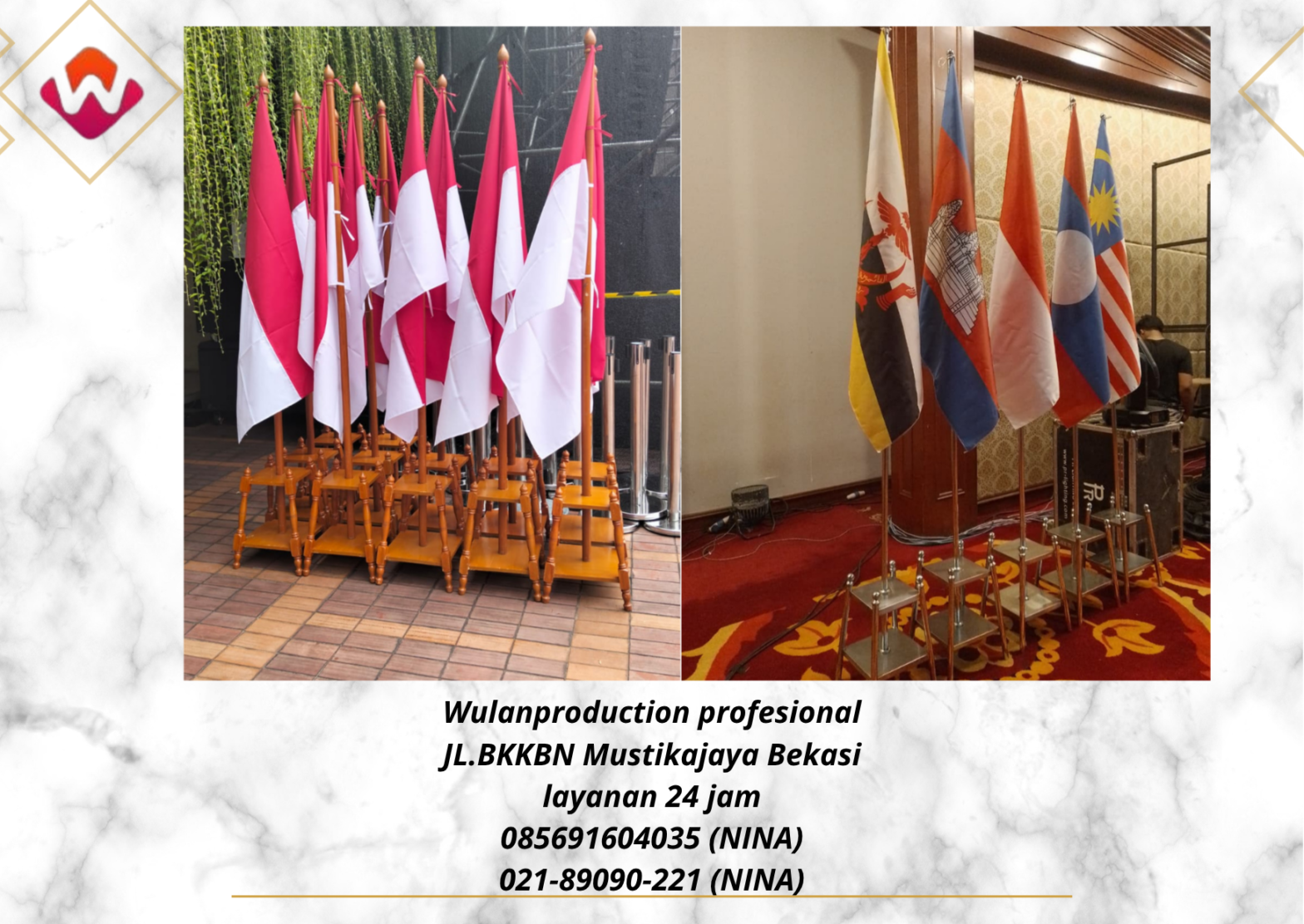 Rental Tiang Bendera Stainless Tiang Bendera VIP Kayu Depok
