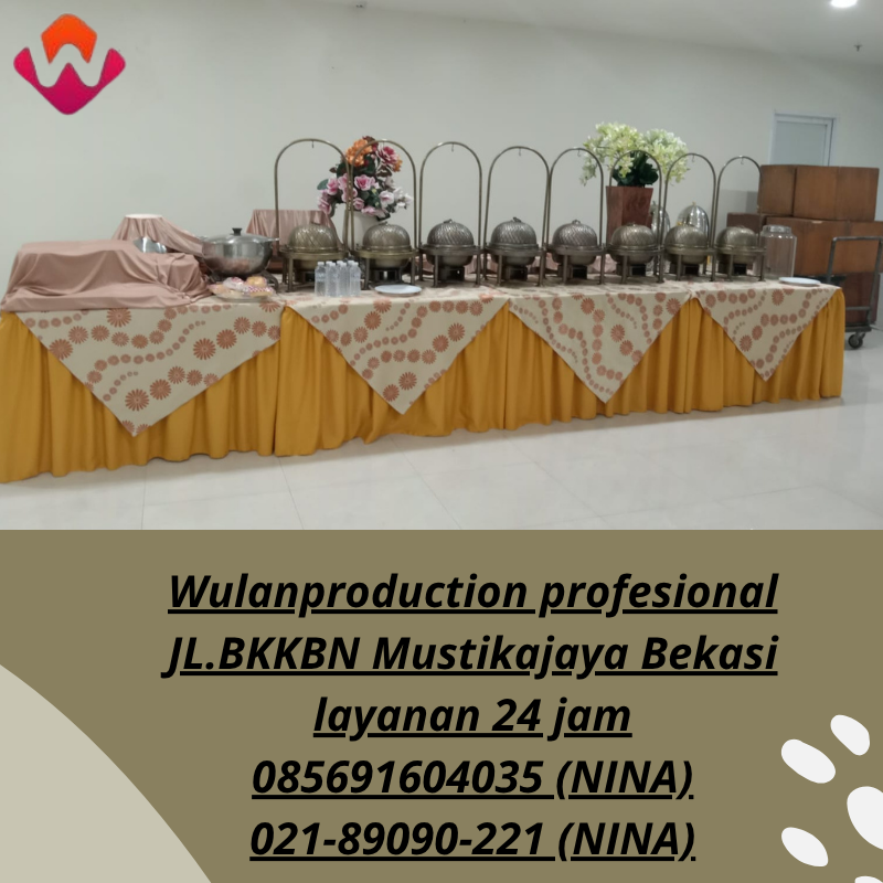 Sewa Alat Catering Lengkap Meja IBM cover Area Menteng