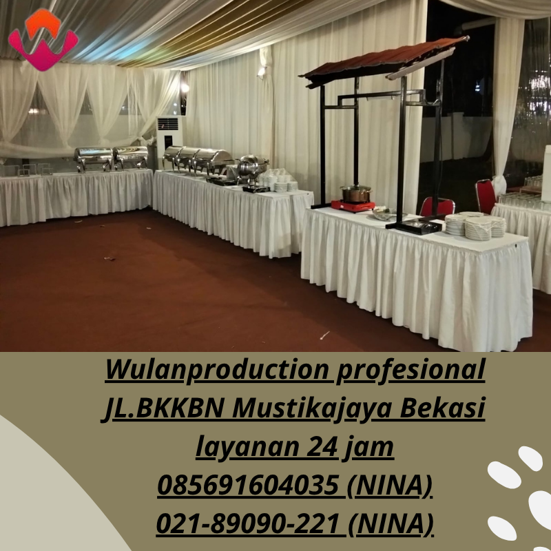 Sewa Alat Catering Lengkap Meja IBM cover Area Menteng