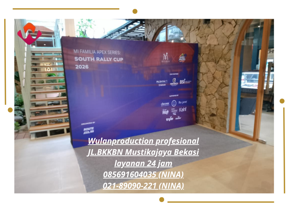 Sewa Backdrop Event family Padel Club Jakarta 