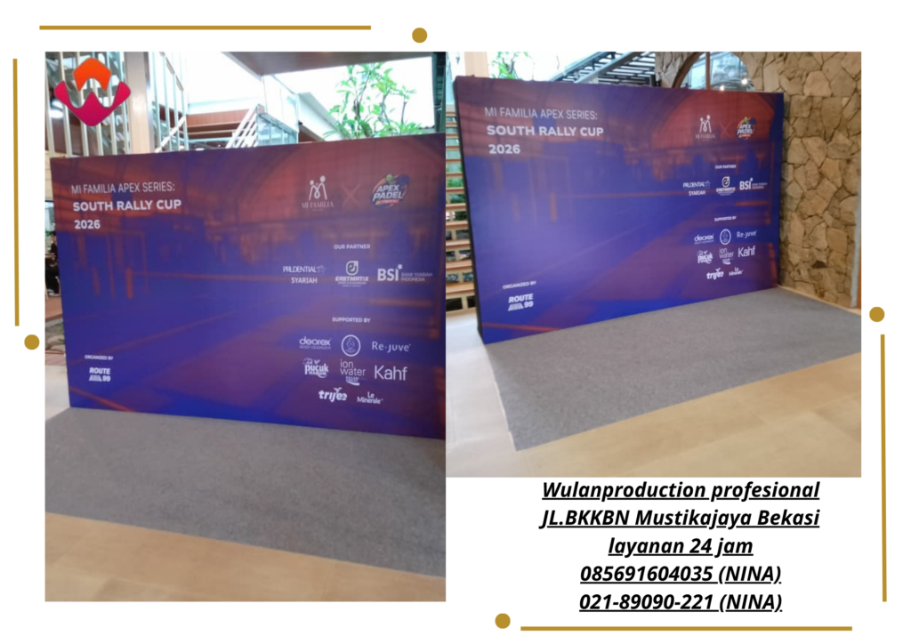 Sewa Backdrop Event family Padel Club Jakarta 