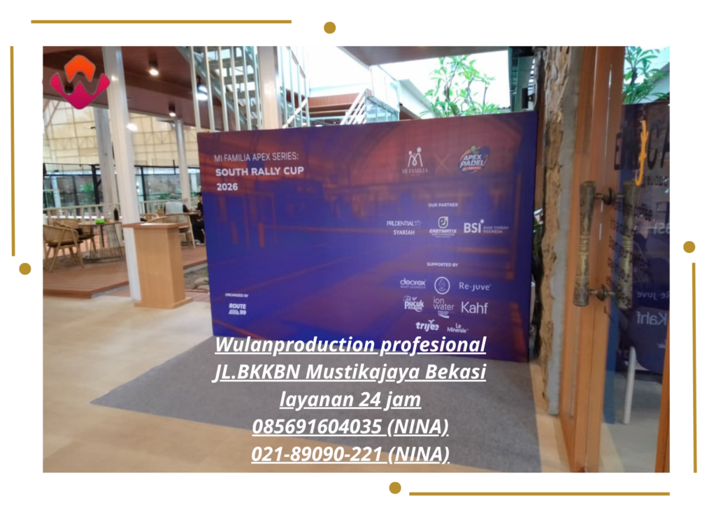 Sewa Backdrop Event family Padel Club Jakarta 