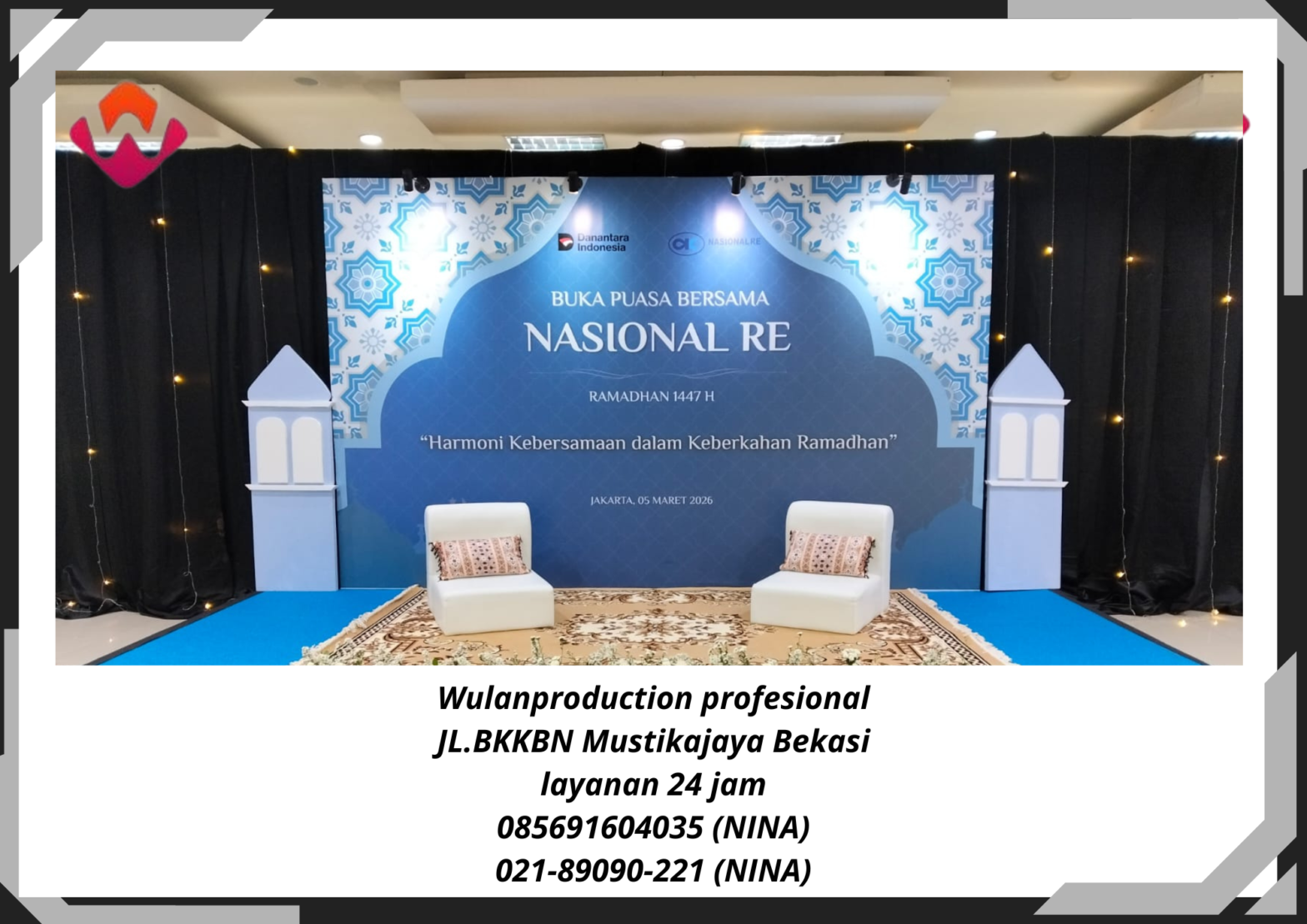 Sewa Backdrop Photo Booth Lampu Spotlight Cikarang