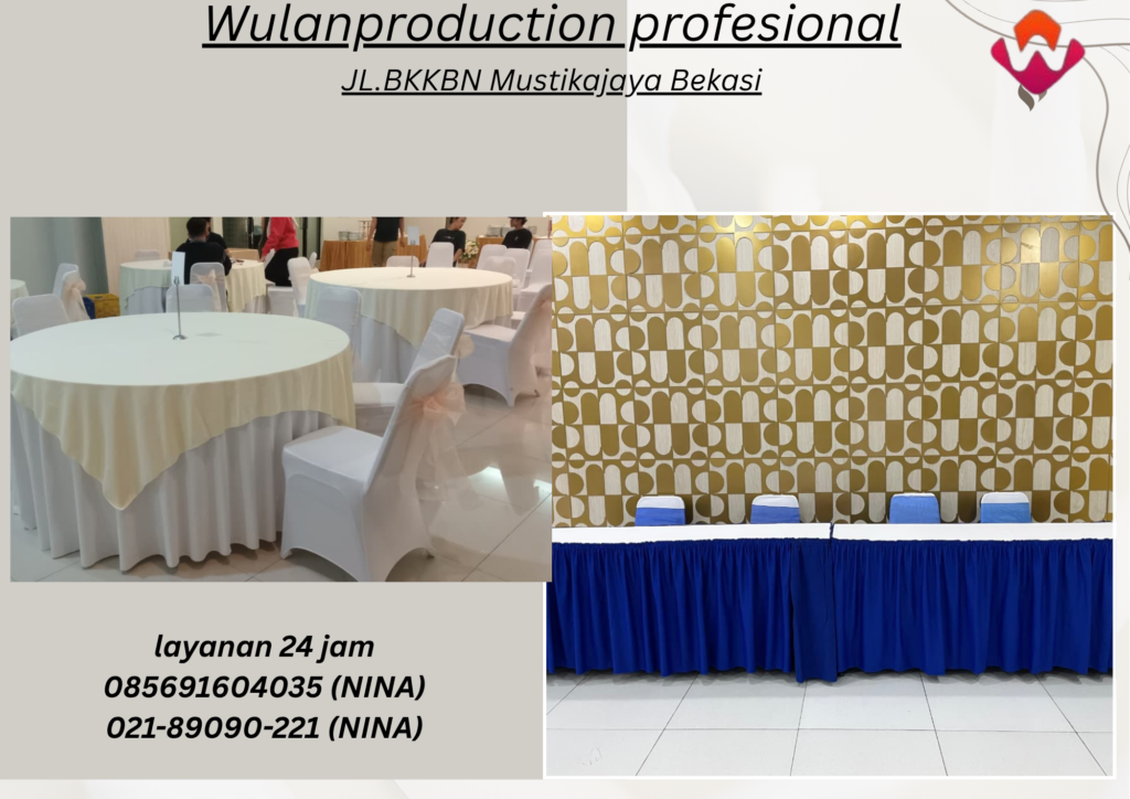 Sewa Cover Meja Dan Sarung Kursi Bersih Area Jakarta