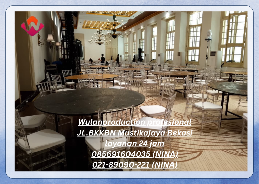 Sewa Kursi Tiffany Bening Lengkap Meja Area Tangerang