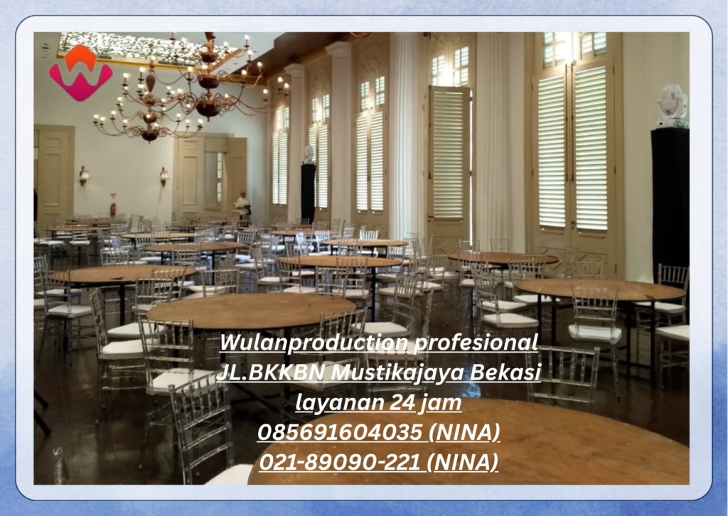 Sewa Kursi Tiffany Bening Lengkap Meja Area Tangerang
