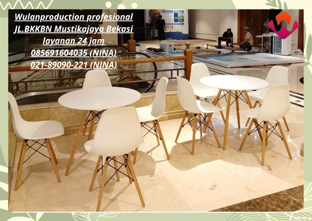 Sewa Meja Dirmy Dan Kursi Scramble Putih Area Jakarta 