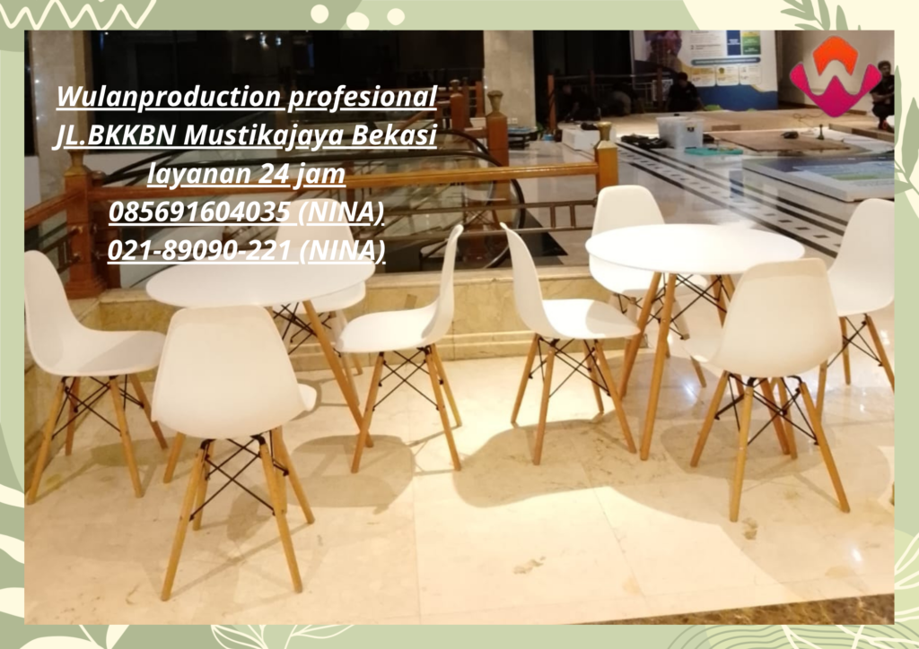 Sewa Meja Dirmy Dan Kursi Scramble Putih Area Jakarta 