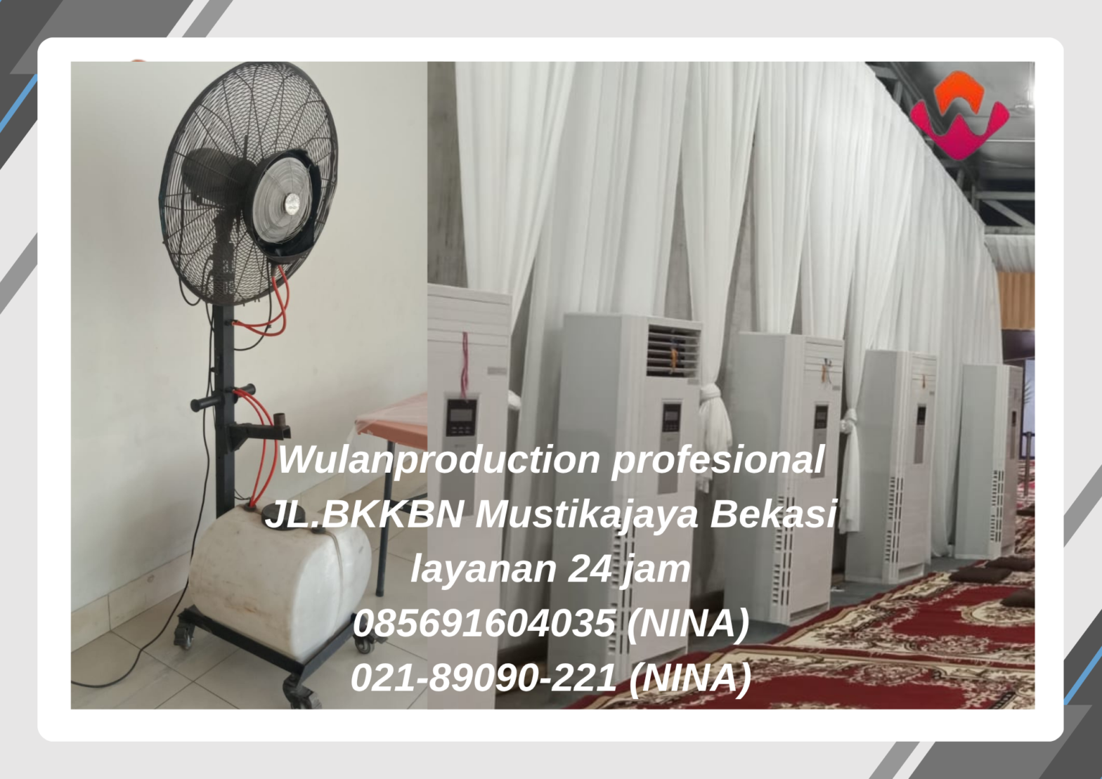 Sewa Misty Fan Air Cooler Meja Kursi Pasar senen Jakarta Pusat