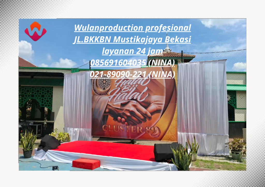 Sewa Panggung Dan Backdrop Outdoor Area Cikarang