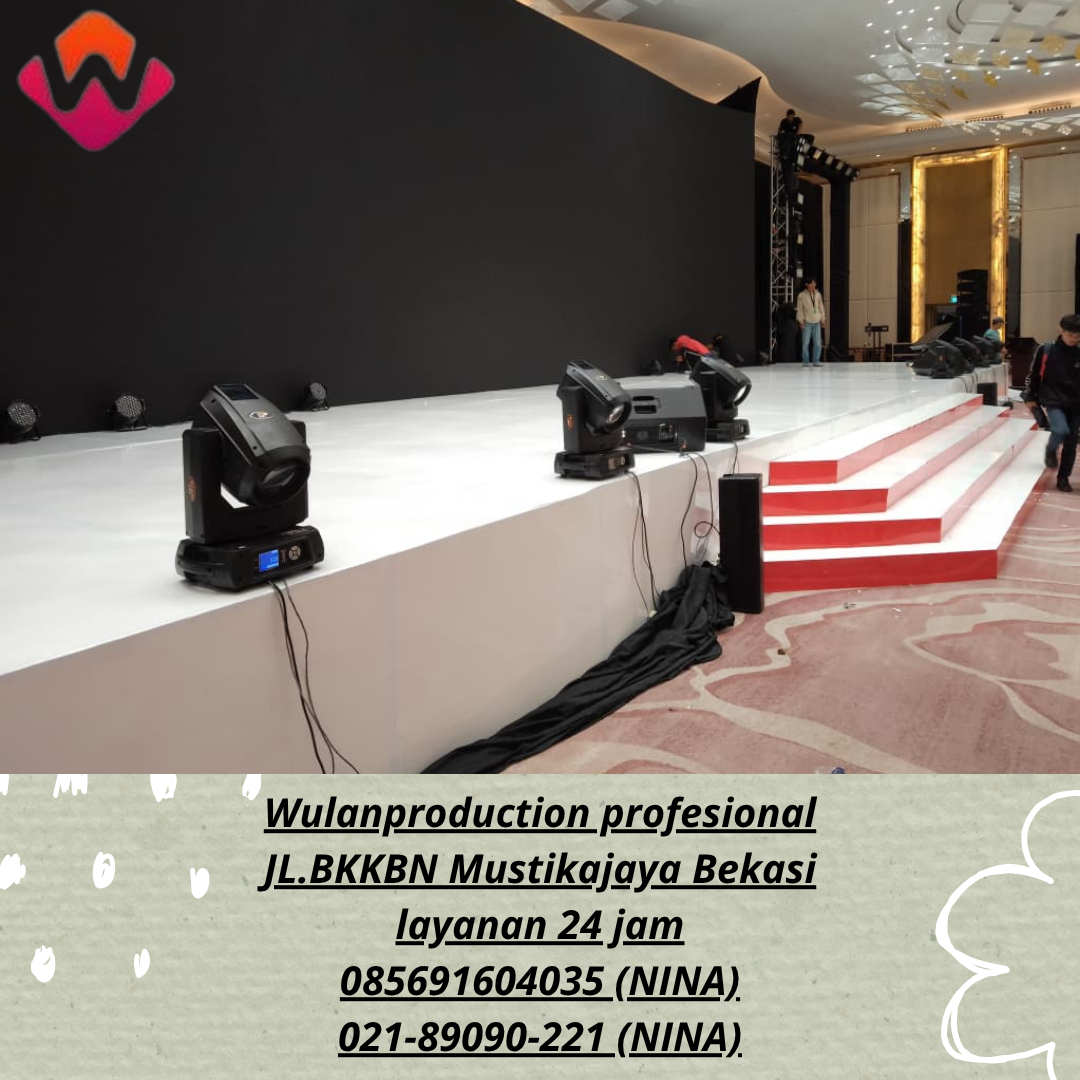 Sewa Panggung Melamin Putih Event Pondok Indah