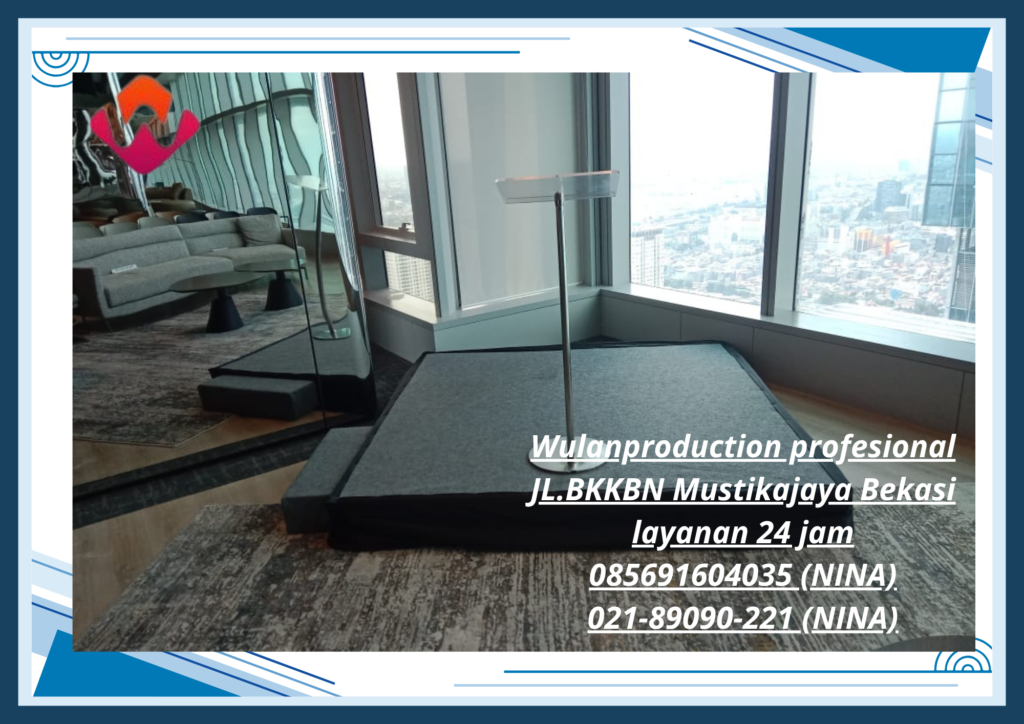 Sewa Podium Acrylic Kaki Stainless Dan Podium Acrylic Kotak Jakarta