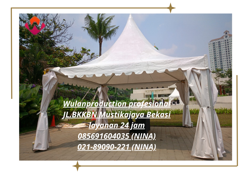 Sewa Sarnafil Tenda Model Kerucut Atap Putih Area Bekasi