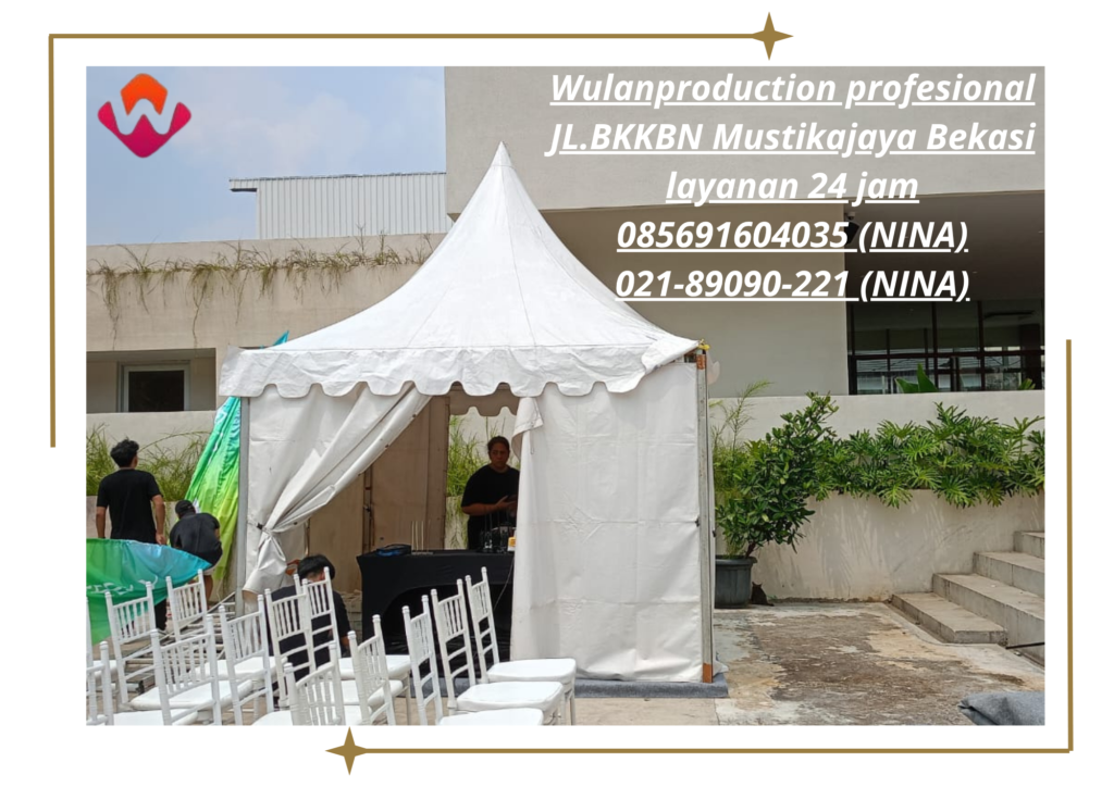 Sewa Sarnafil Tenda Model Kerucut Atap Putih Area Bekasi