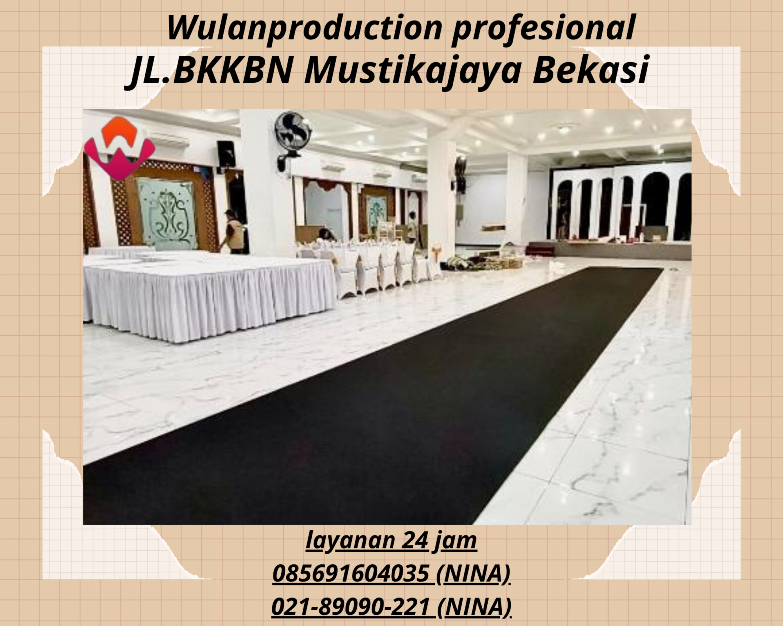 Sewa karpet Hitam Buana area Kuningan Jakarta timur