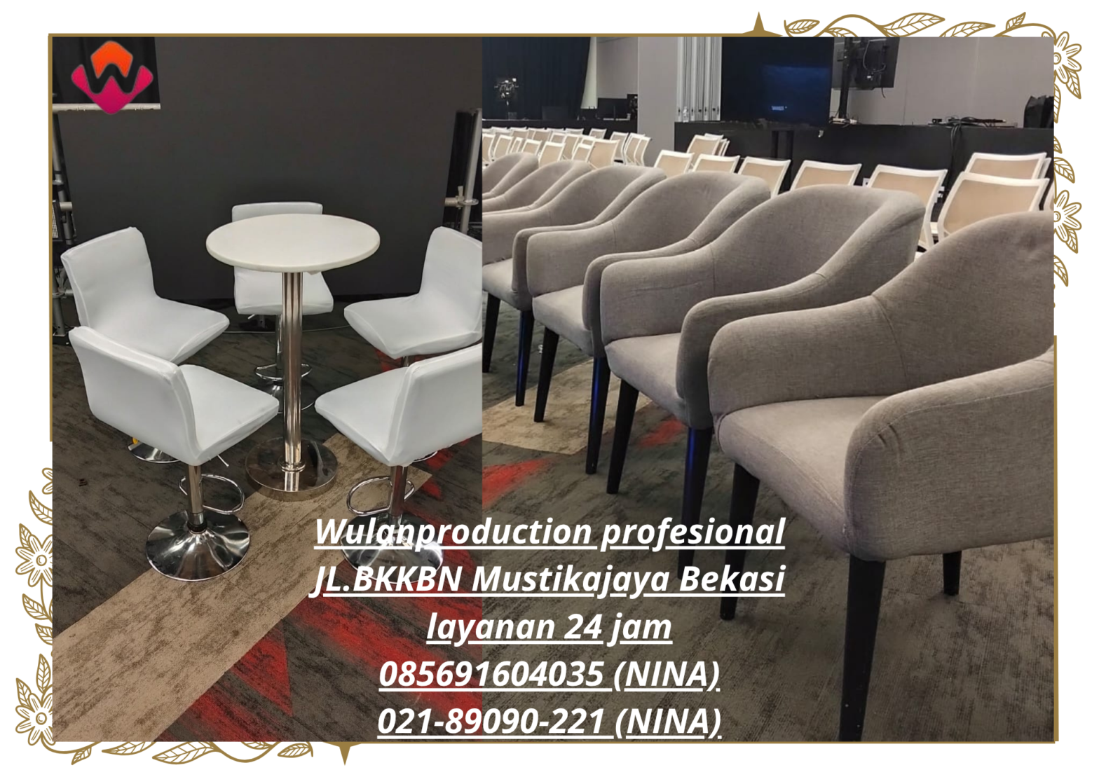 Jasa Sewa Sofa Studio Meja Retro Dan Kursi Barstool Area BSD