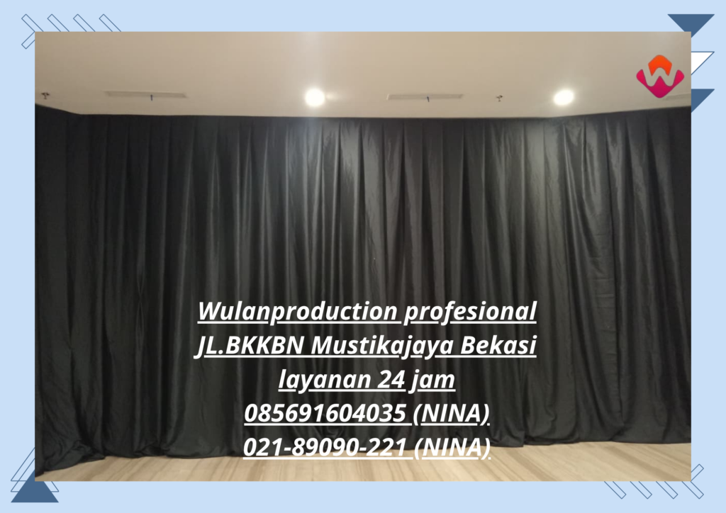 Rental Black Curtain Starlight Wilayah Bandung