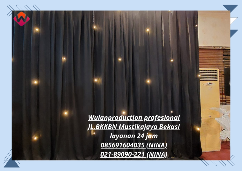 Rental Black Curtain Starlight Wilayah Bandung