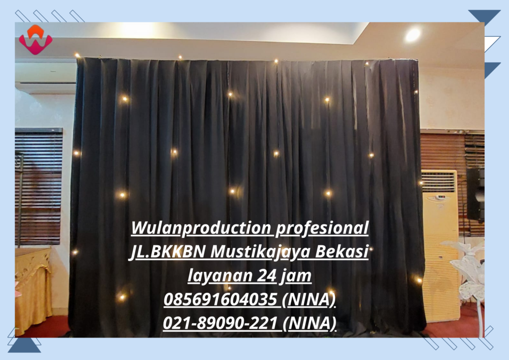 Rental Black Curtain Starlight Wilayah Bandung